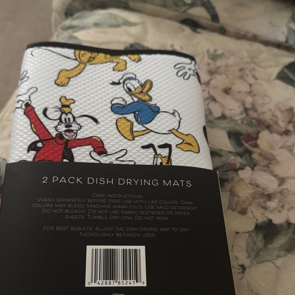 Disney Mickey Mouse Dish Drying Mats - Black, Red, Blue, Yellow - Picture 3 of 3